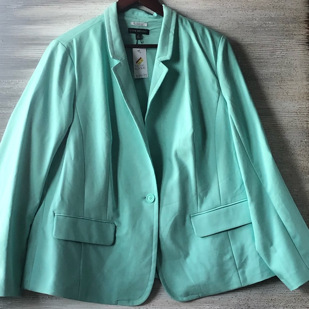 Lane Bryant Mint Green Blazer